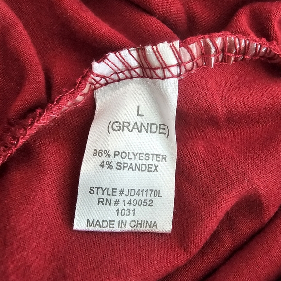 Fashion Nova Red Ruched Long Sleeve Bodycon Mini Dress Size L - Picture 11 of 11